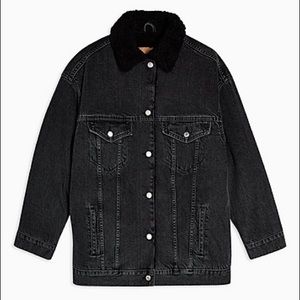 Topshop Black Denim Jacket